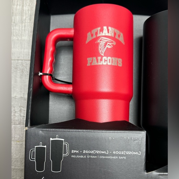 Atlanta Falcons NCAA 24/40oz Travel Tumbler No Lid Included New - Picture 4 of 8
